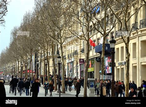 shops in champs élysee france.